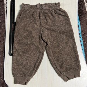 Child of mine baby boy super soft brown joggers. 12 month with 100% polyester